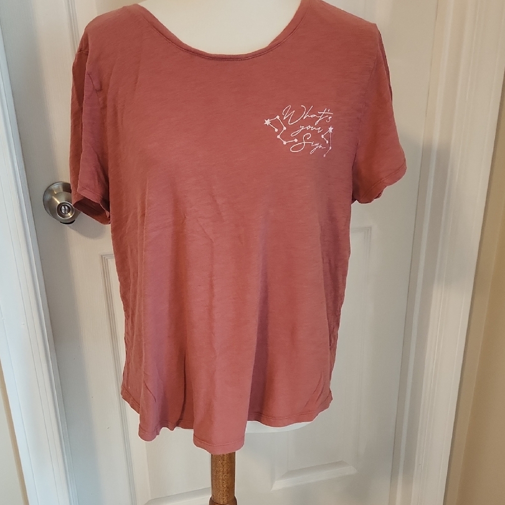 Old Navy Pink Relaxed Short Sleeve Tee